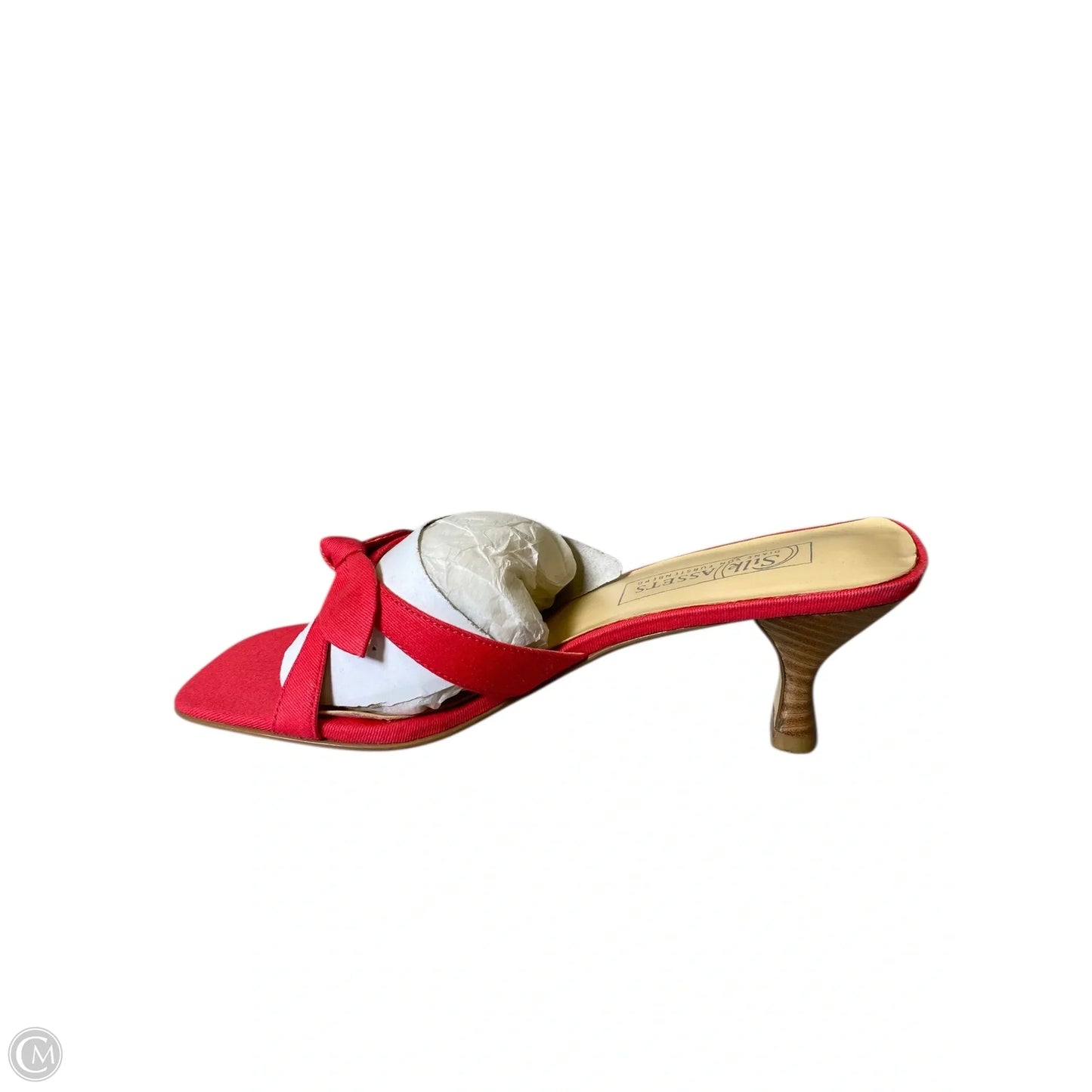 Shoes Heels Kitten By Silk Club In Orange, Size: 8