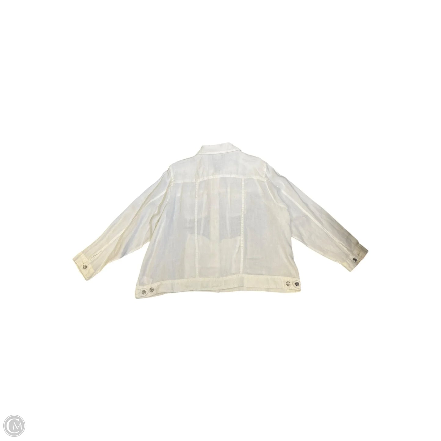 Top Long Sleeve By Jones New York In White, Size: 3x