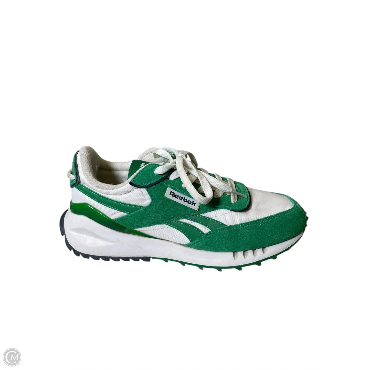 Shoes Athletic By Reebok In Green & White, Size: 7.5
