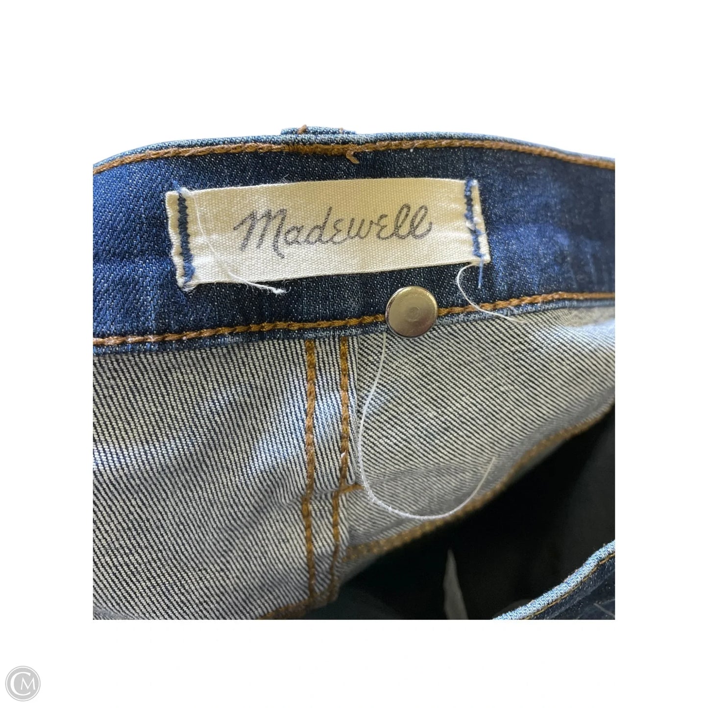 Jeans Skinny By Madewell In Blue Denim, Size: 14