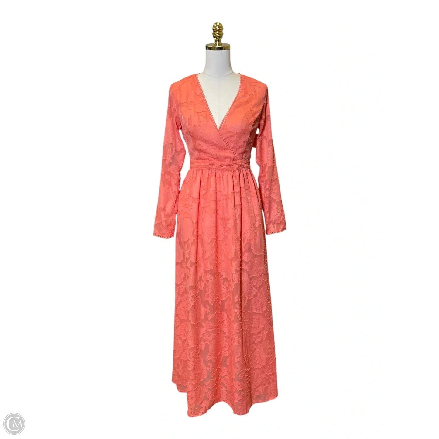 Dress Casual Maxi By Bebe In Coral, Size: S