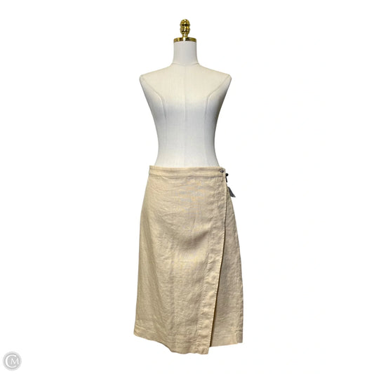 Skirt Midi By Polo Ralph Lauren In Beige, Size: 14