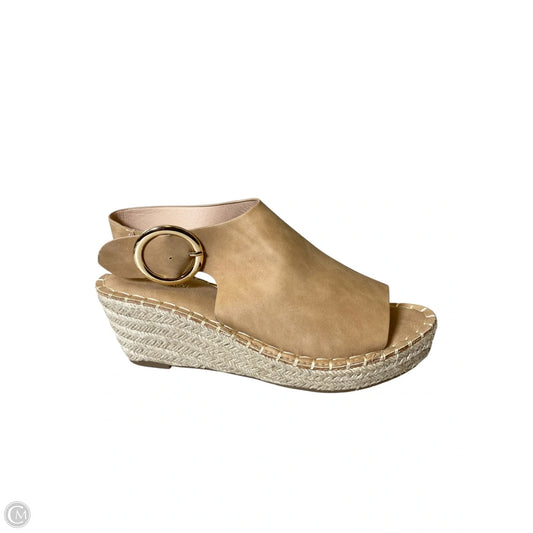 Shoes Heels Wedge By Catherine Malandrino In Tan, Size: 8