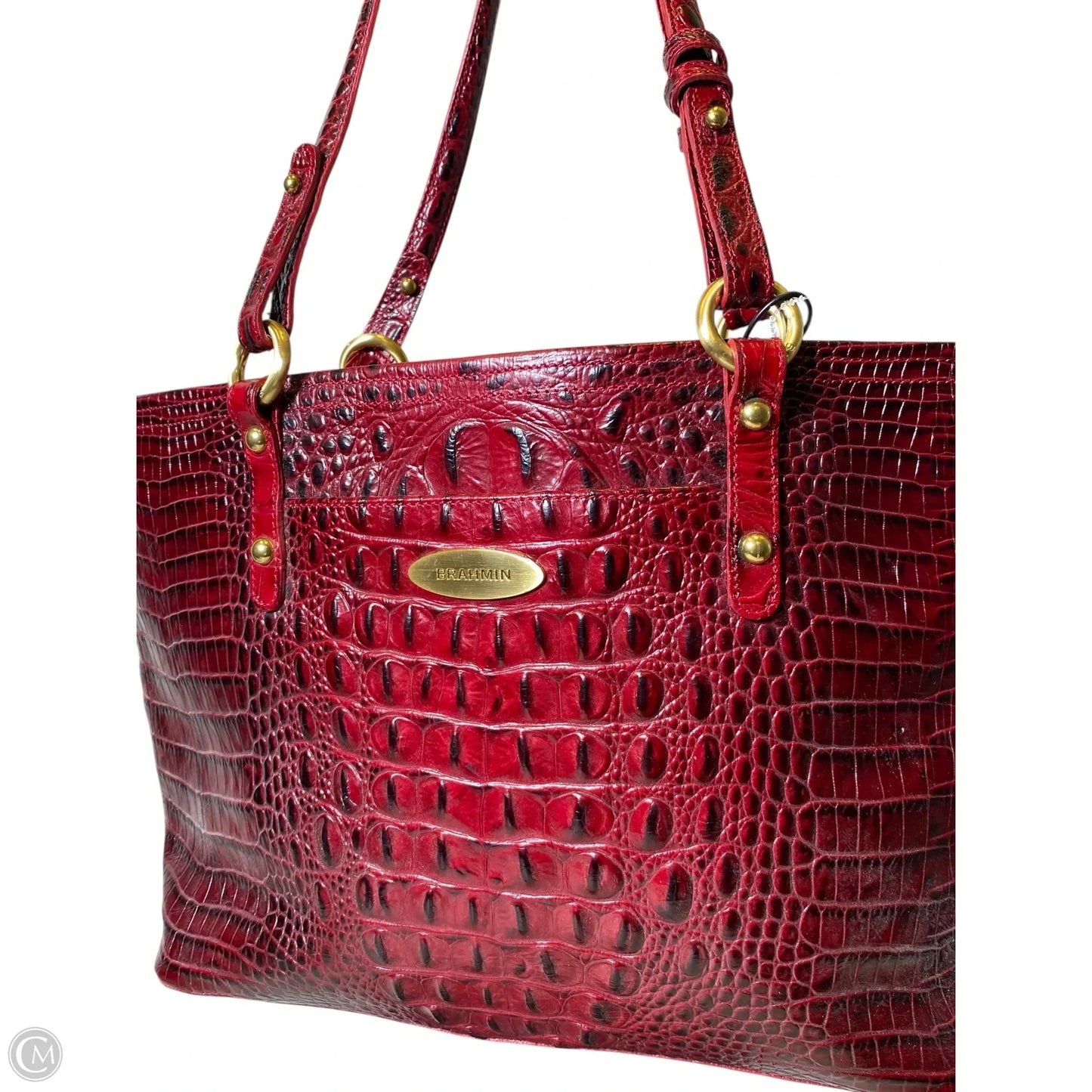 Handbag Designer By Brahmin, Size: Large