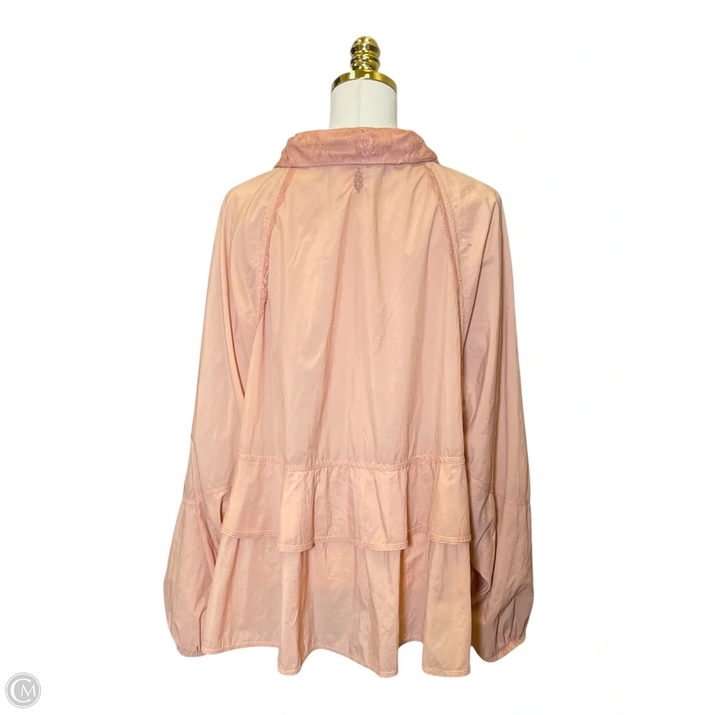 Athletic Jacket By Free People In Pink, Size: L