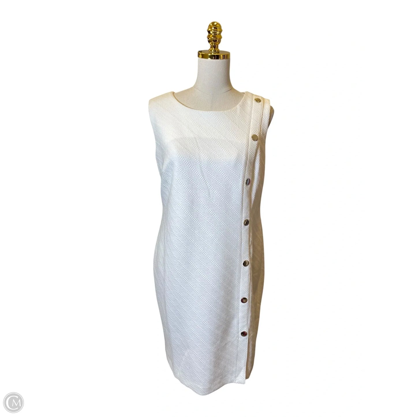 Dress Casual Midi By Tommy Hilfiger In White, Size: L