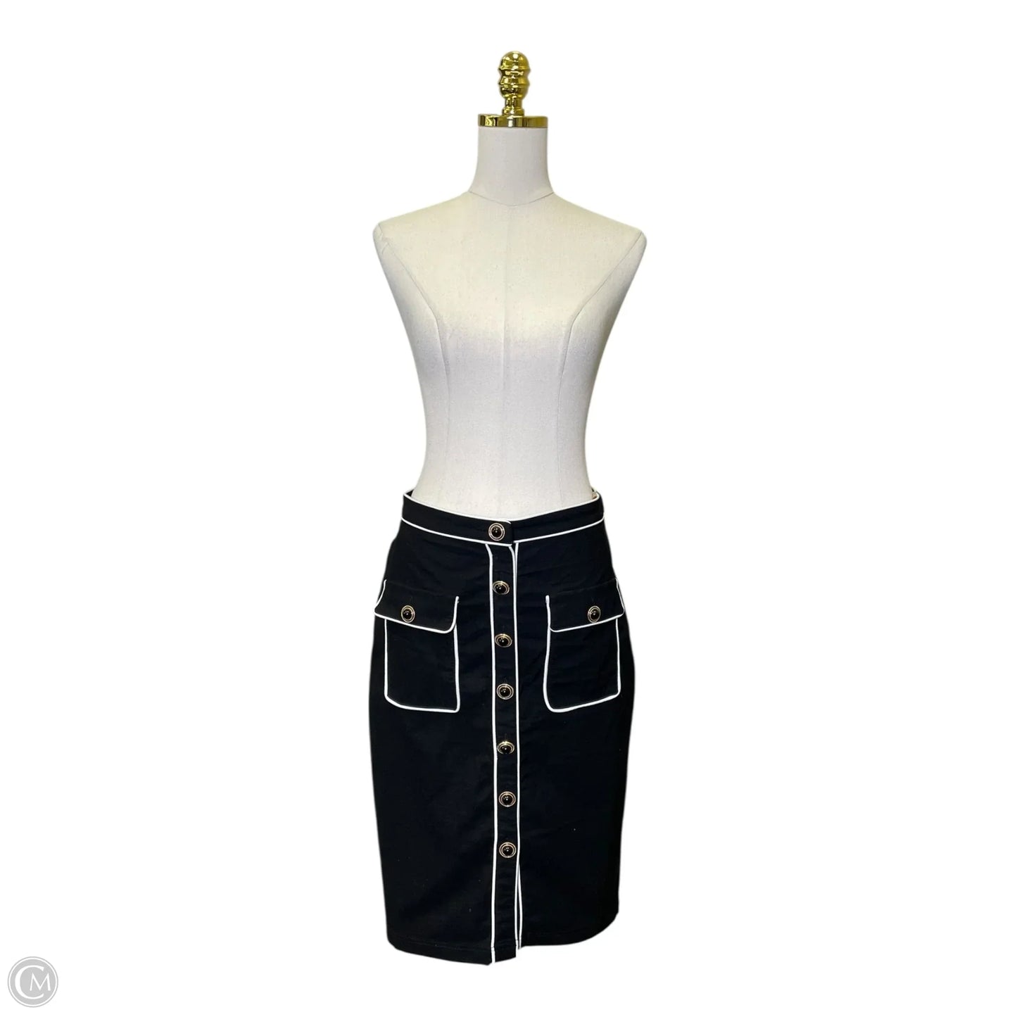 Skirt Midi By Maeve In Black, Size: M