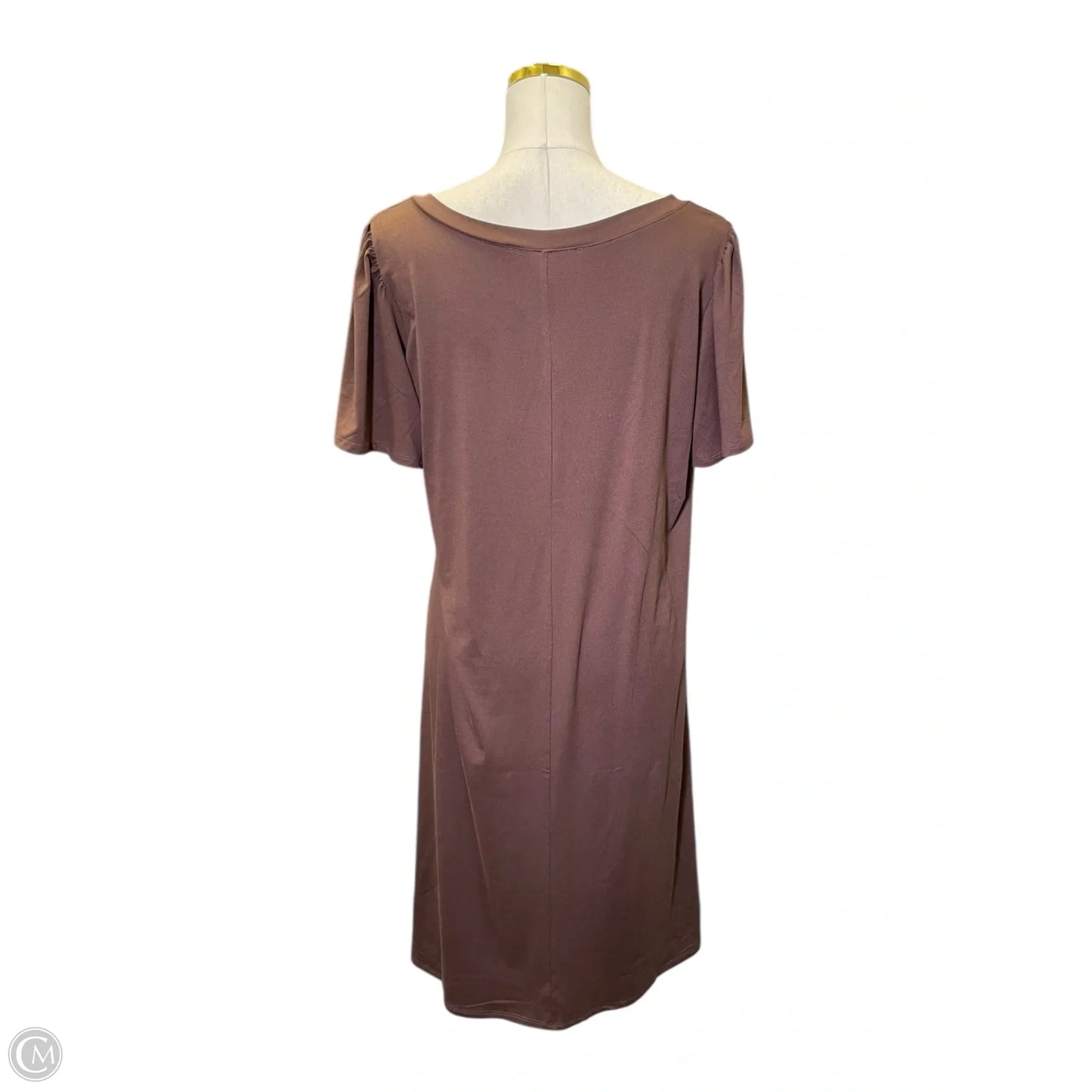 Dress Casual Midi By Zenana In Brown, Size: L