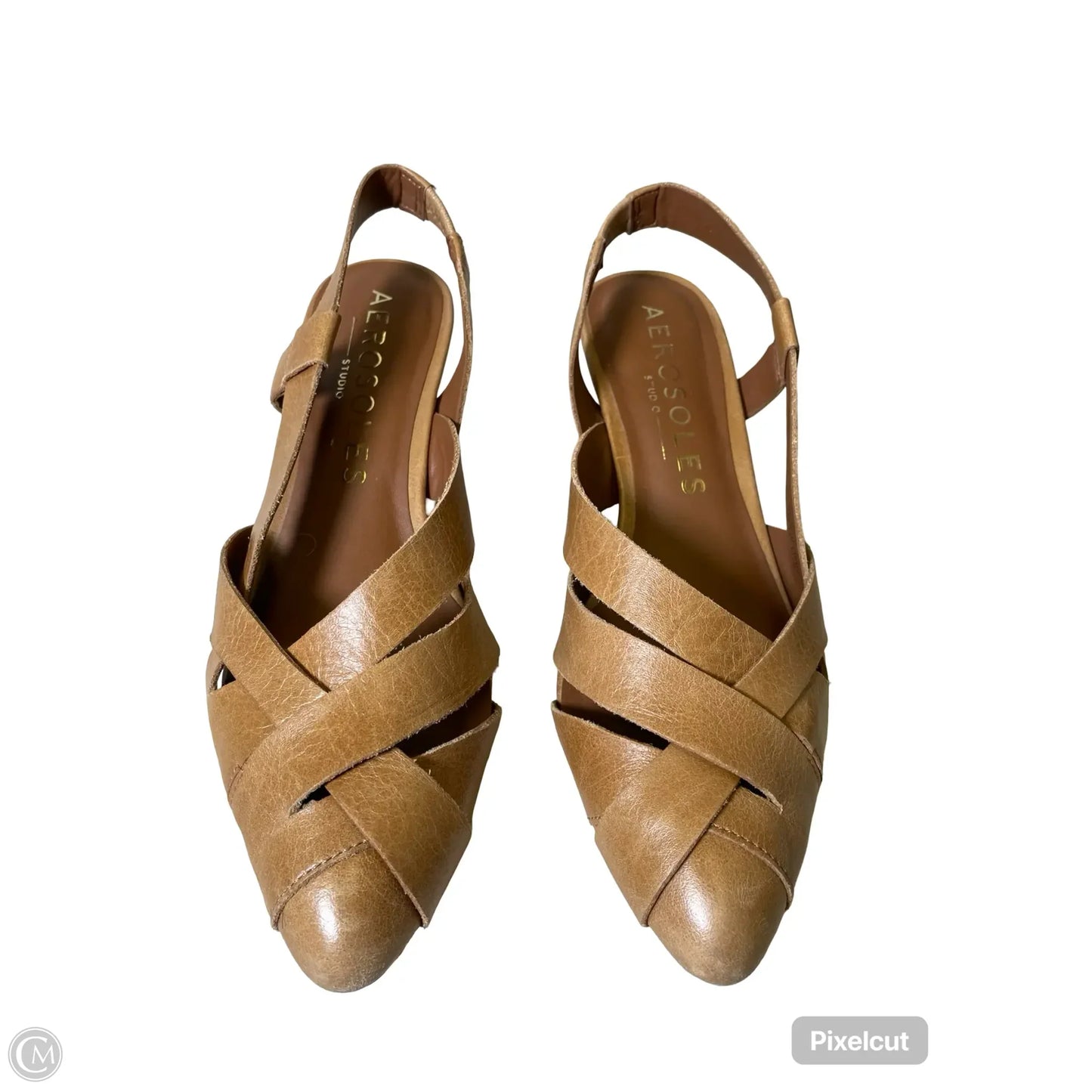 Shoes Heels Wedge By Aerosoles In Tan, Size: 6.5