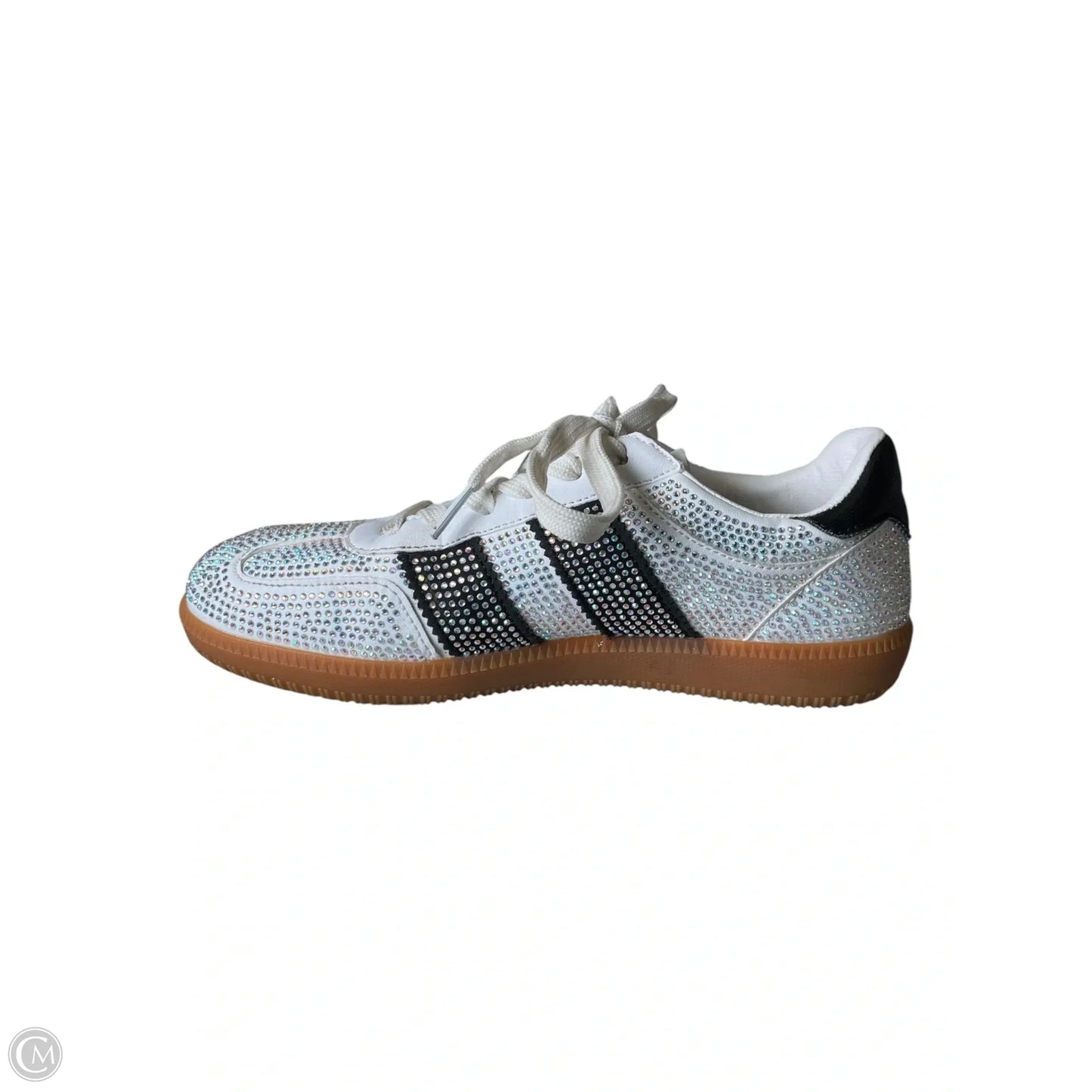 Shoes Flats By Clothes Mentor In Black & White, Size: 6