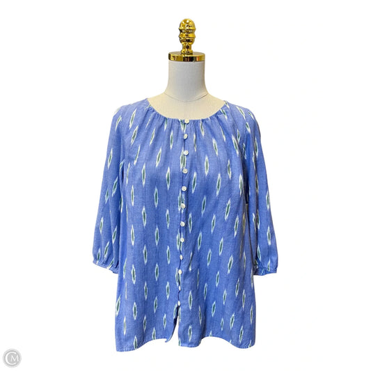 Top 3/4 Sleeve By Pure Jill In Multi-colored, Size: M