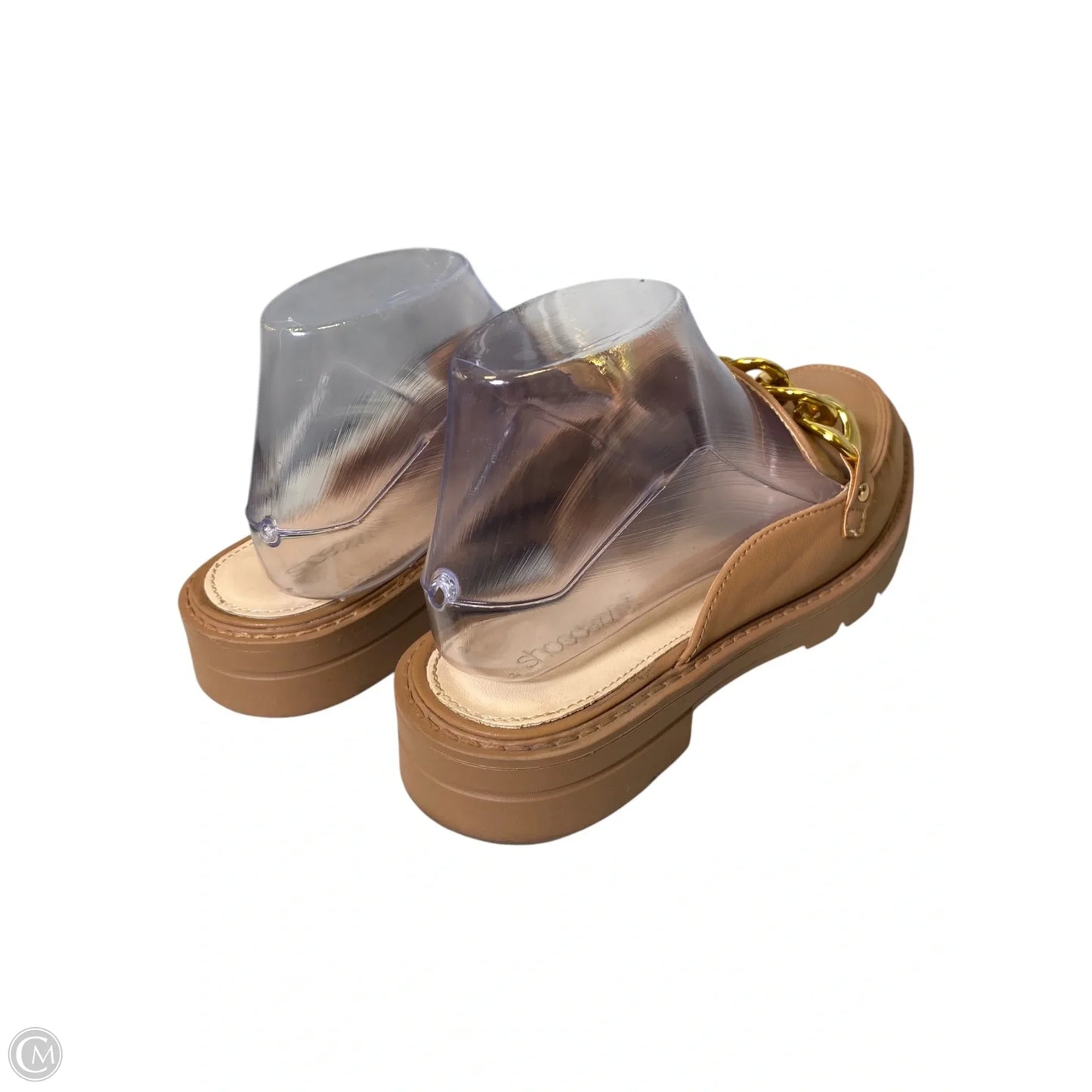 Sandals Flats By Shoedazzle In Brown, Size: 7