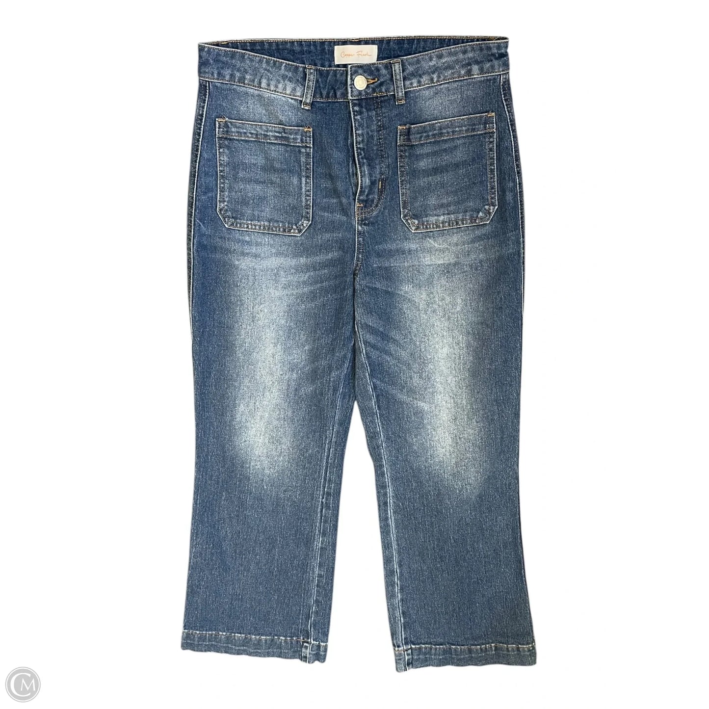 Jeans Wide Leg By Clothes Mentor In Blue Denim, Size: 10