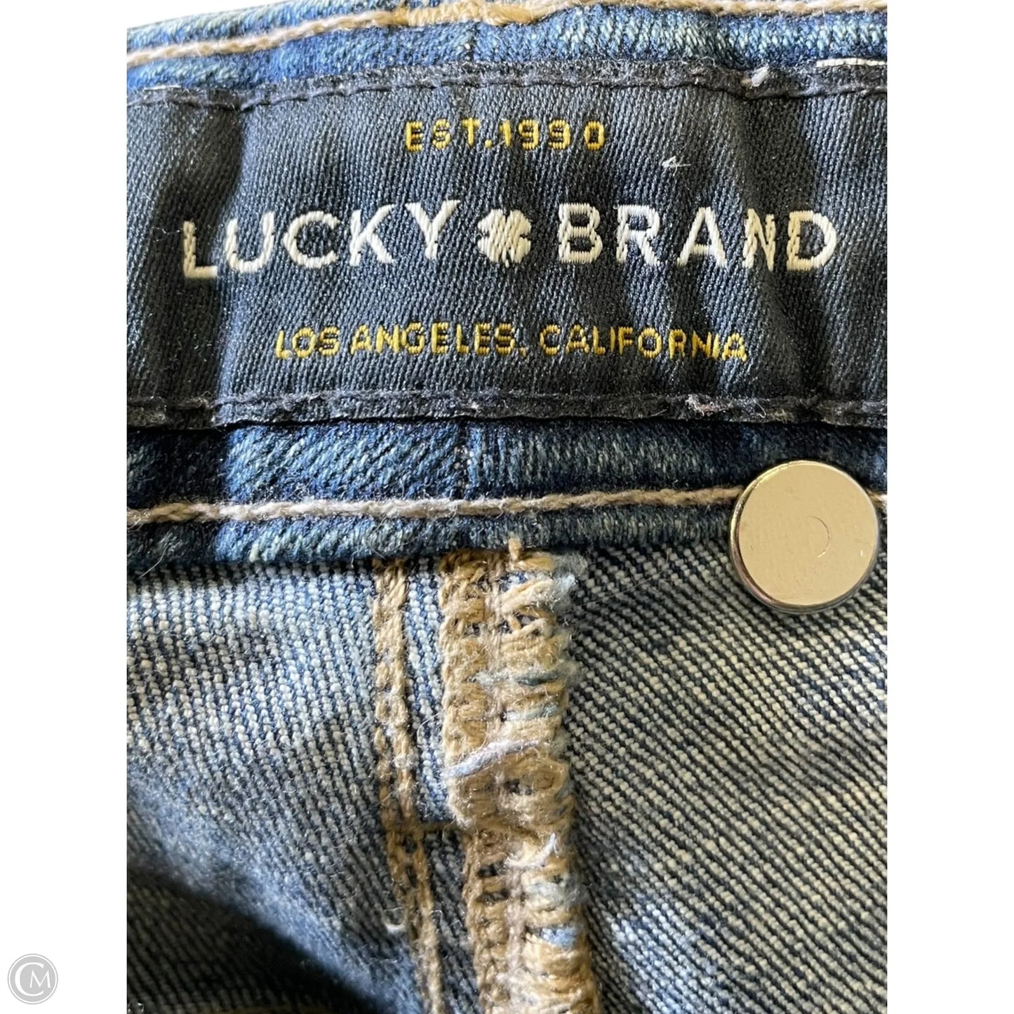 Jeans Skinny By Lucky Brand In Blue Denim, Size: 4