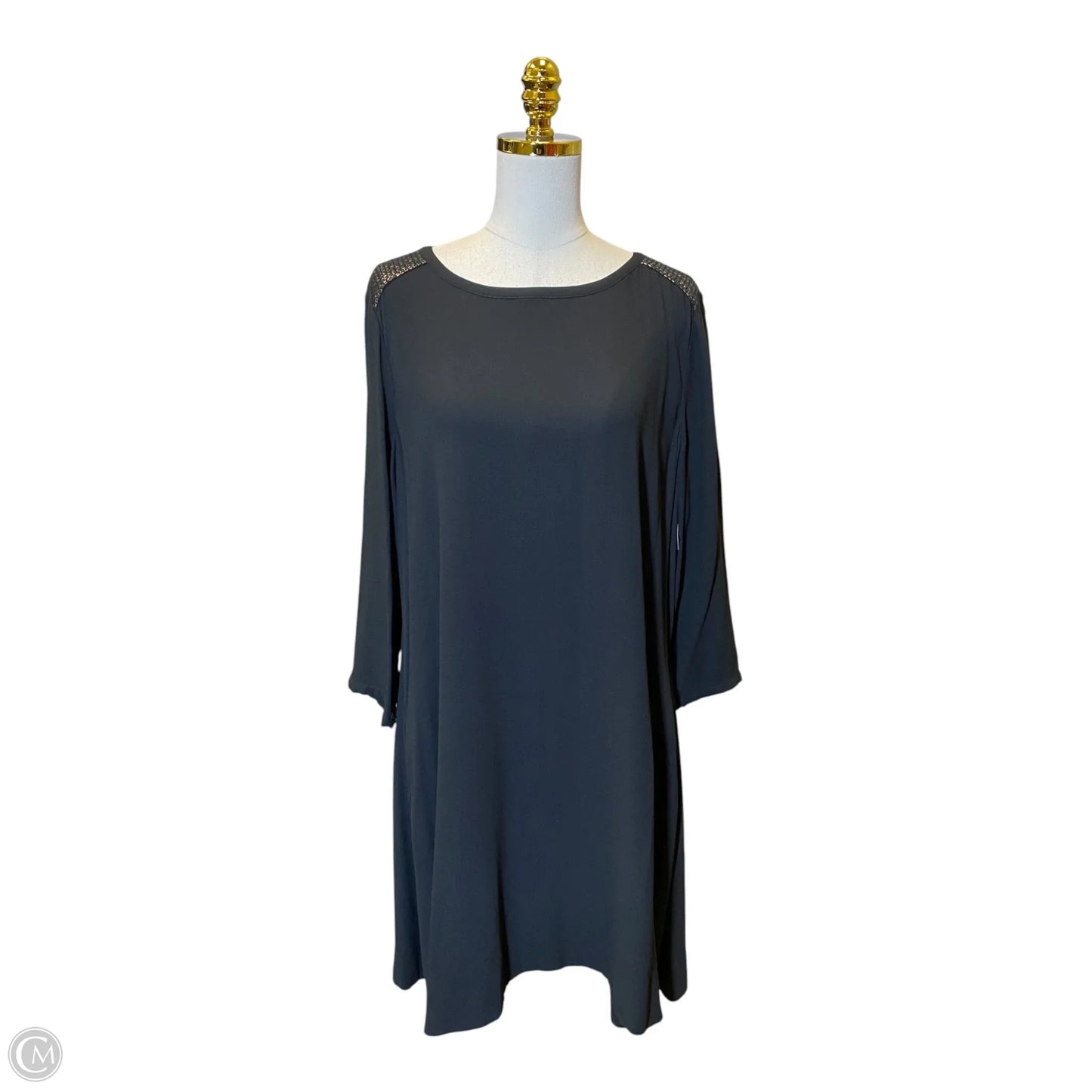 Dress Casual Midi By Eileen Fisher In Black, Size: L