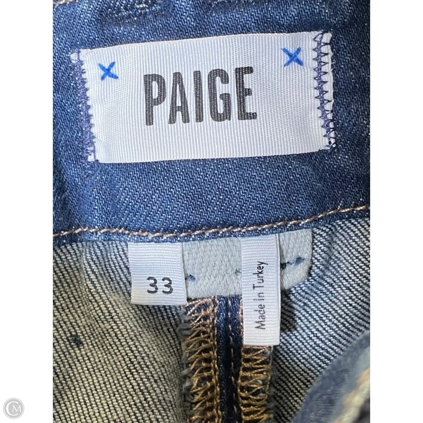 Jeans Flared By Paige In Blue Denim, Size: 16