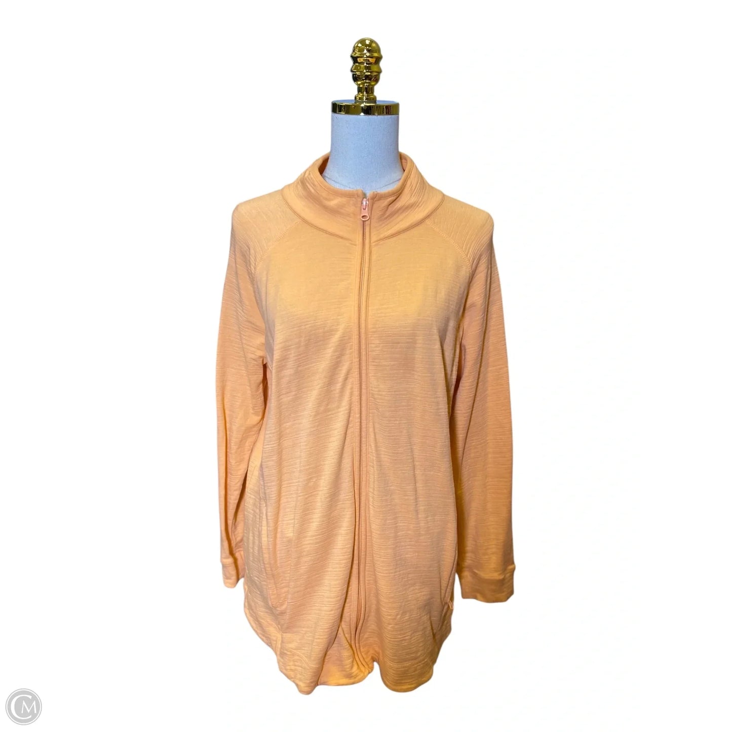 Athletic Jacket By Talbots In Orange, Size: 1x