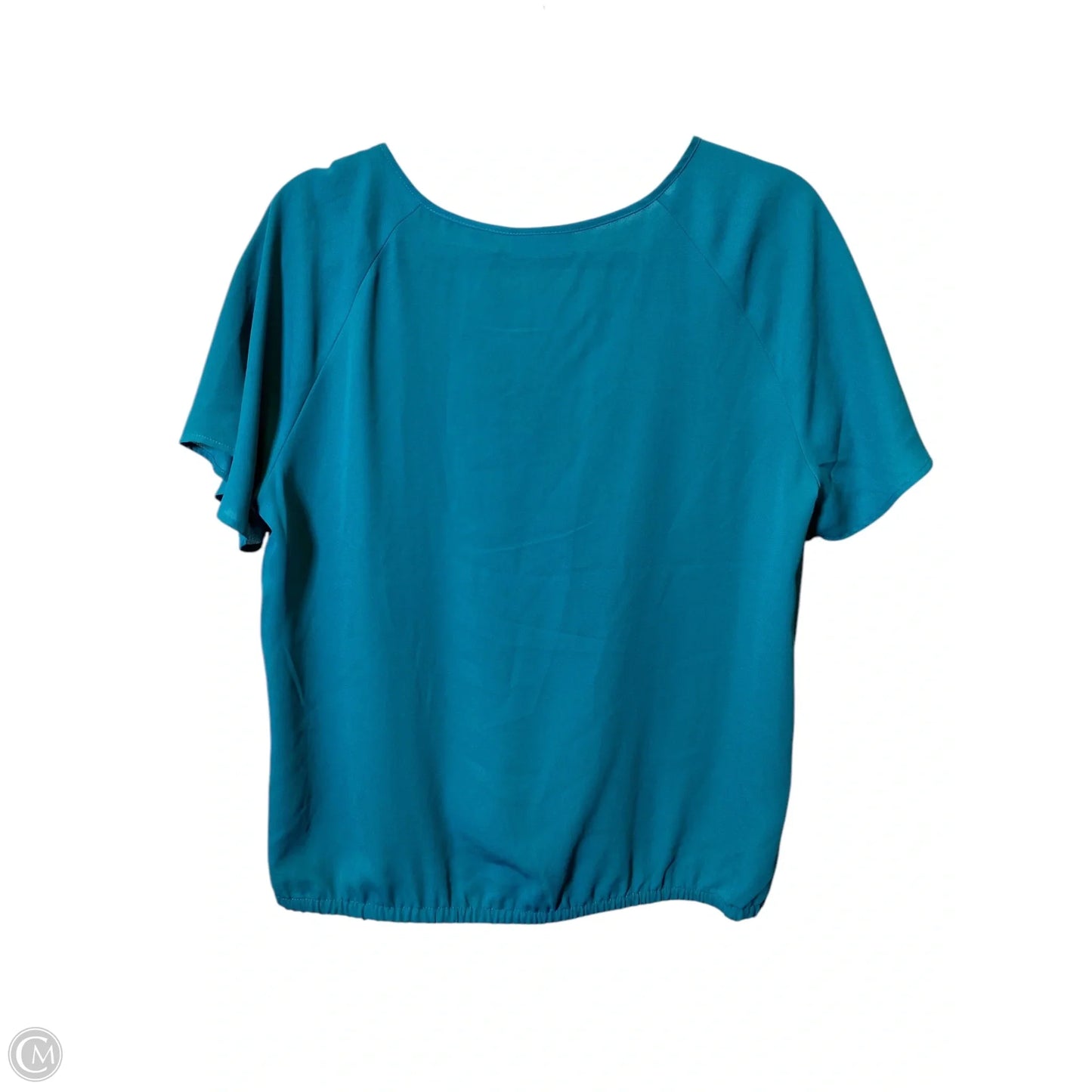 Top Short Sleeve By New York And Co In Teal, Size: M