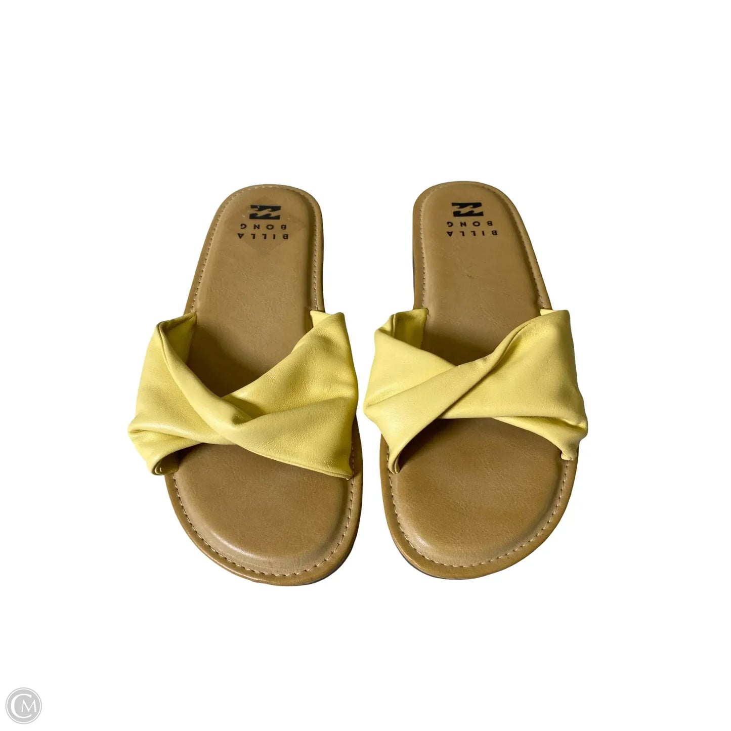Sandals Flats By Billabong In Yellow, Size: 8.5