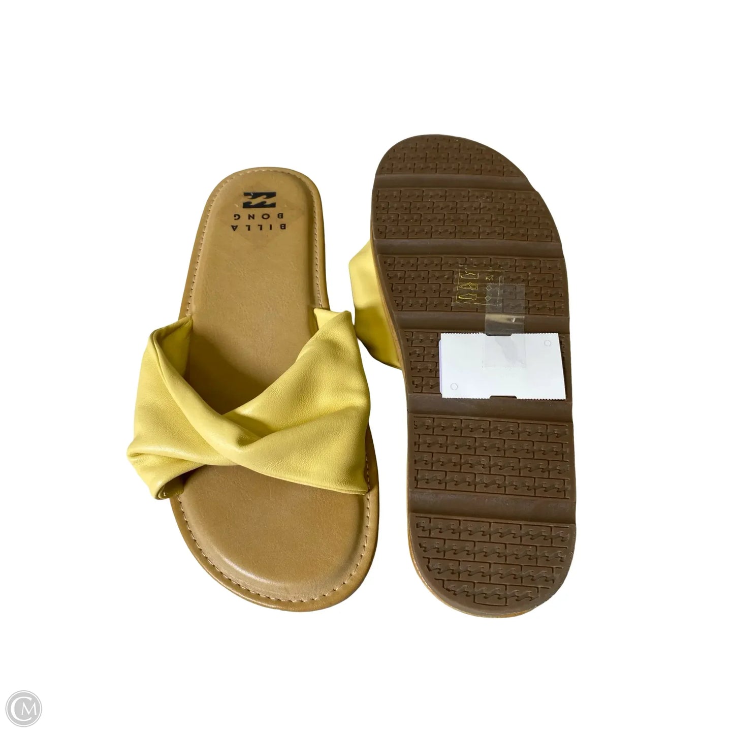 Sandals Flats By Billabong In Yellow, Size: 8.5