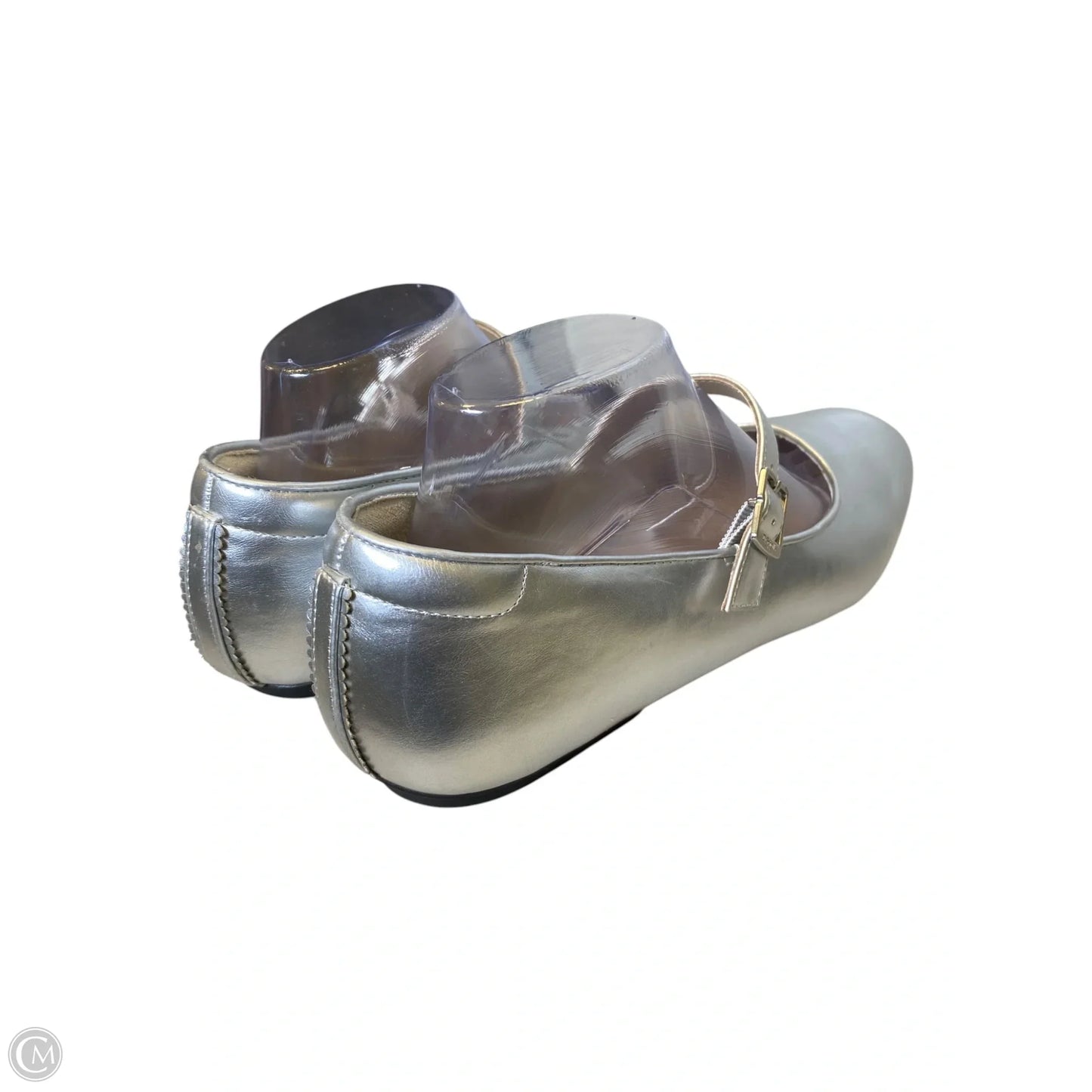 Shoes Flats By Dr Scholls In Silver, Size: 9.5
