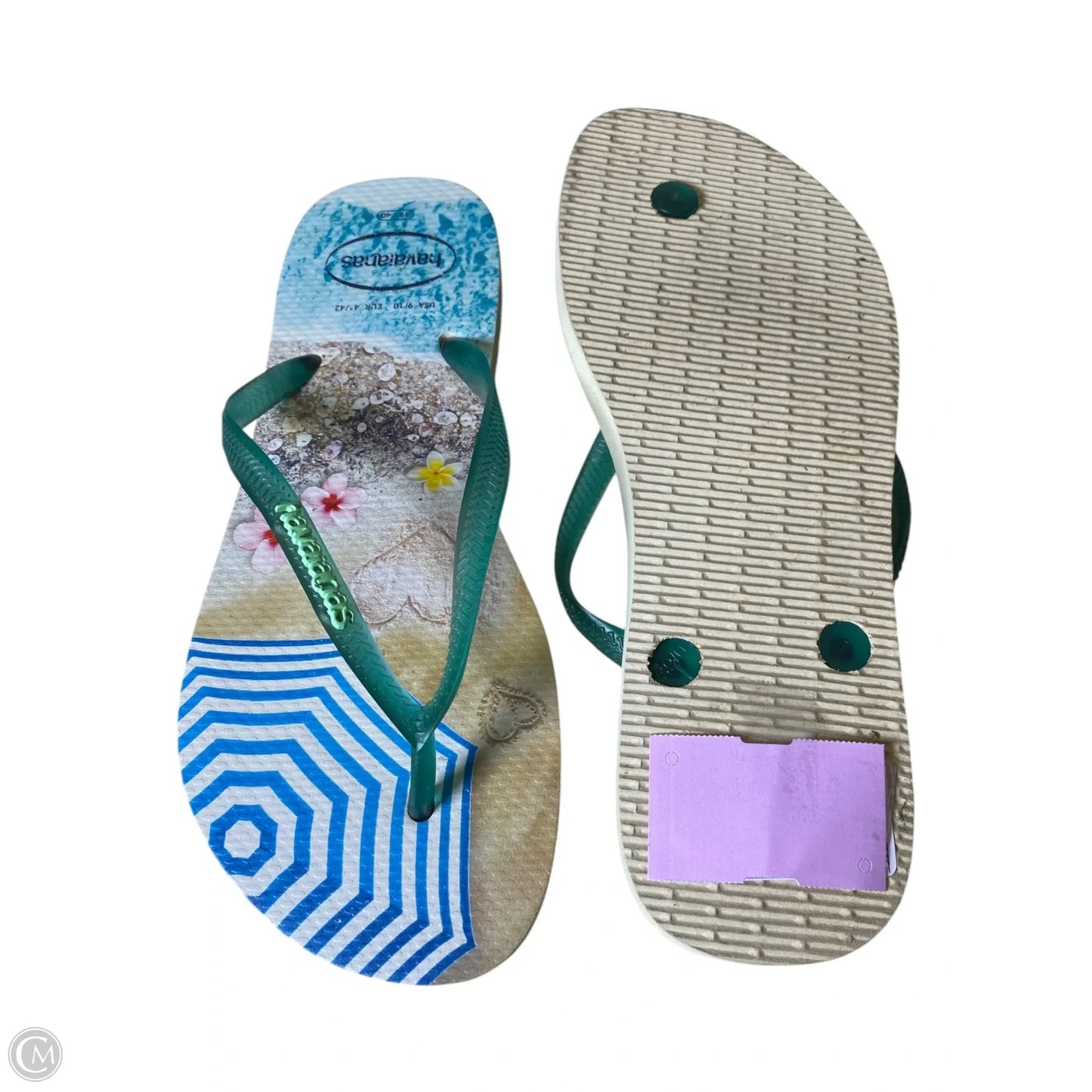 Sandals Flats By Havaianas In Green, Size: 8.5