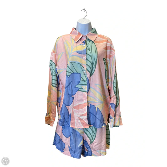 Top 2pc Long Sleeve By Clothes Mentor In Multi-colored, Size: Xl