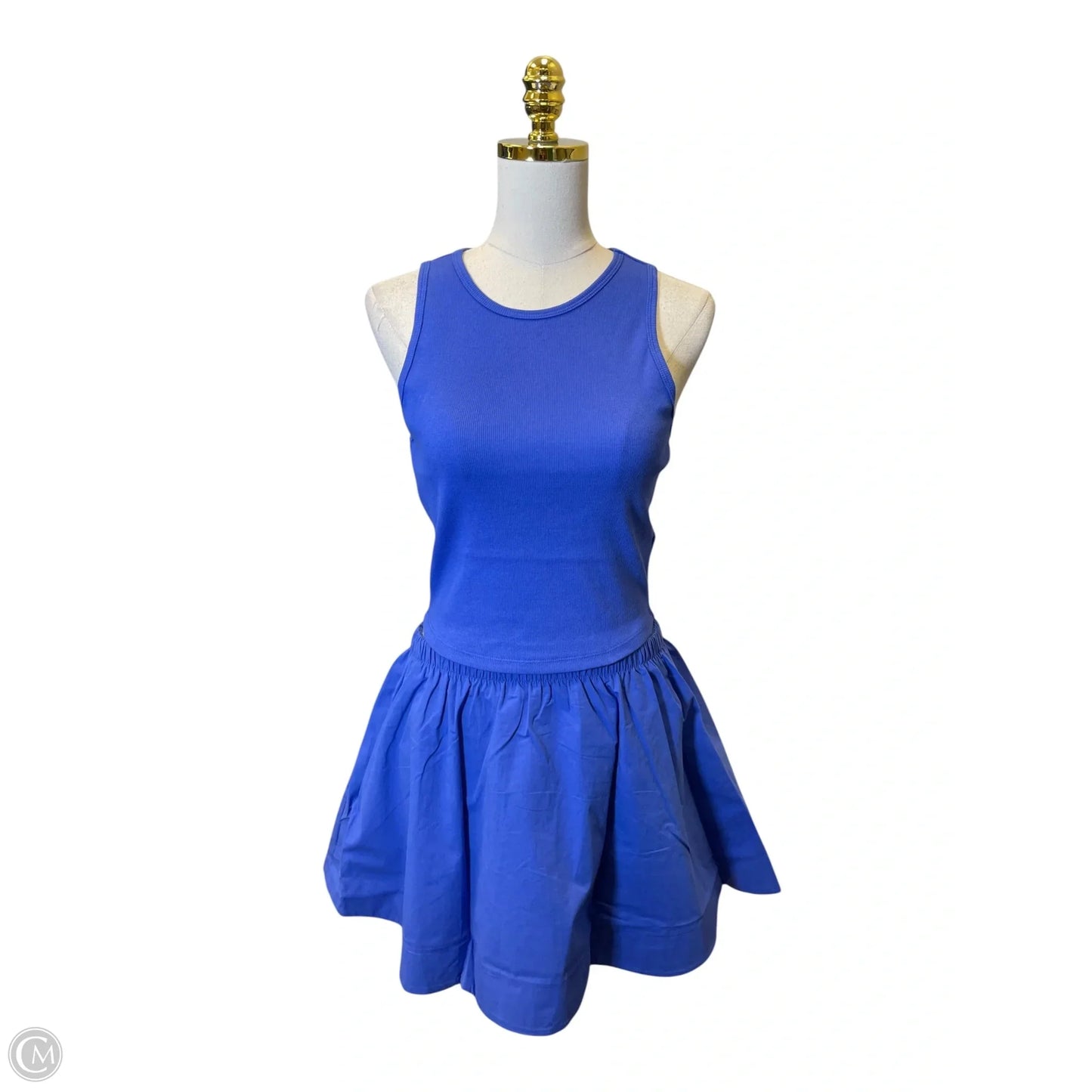 Top 2pc Sleeveless By Double Zero In Blue, Size: S