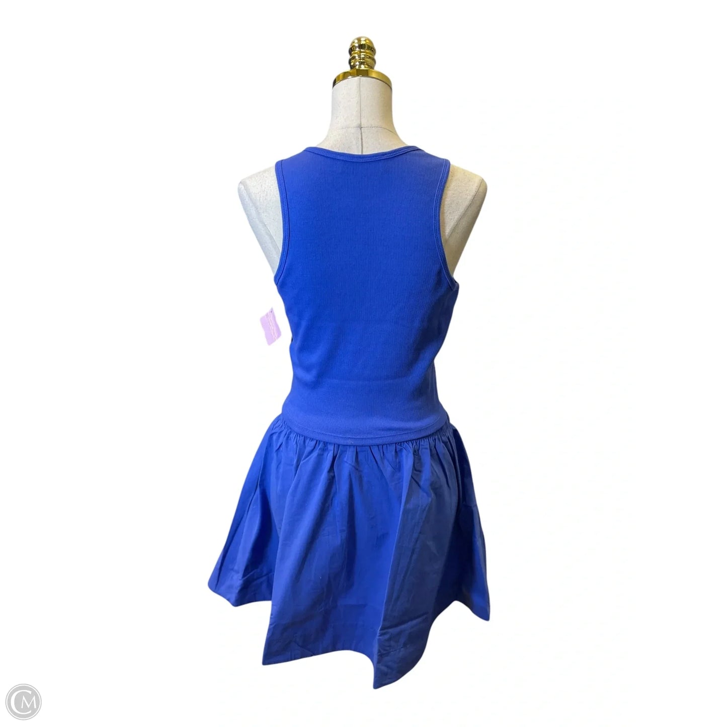 Top 2pc Sleeveless By Double Zero In Blue, Size: L