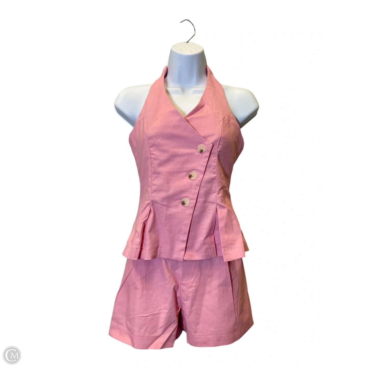 Top 2pc Sleeveless By Clothes Mentor In Pink, Size: L