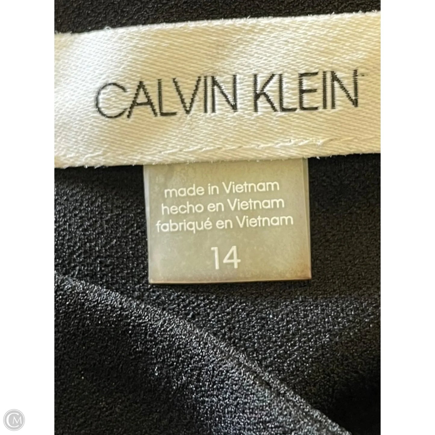 Dress Casual Short By Calvin Klein In Black, Size: L