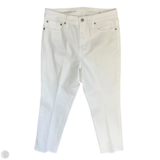 Jeans Straight By Talbots In White, Size: 8