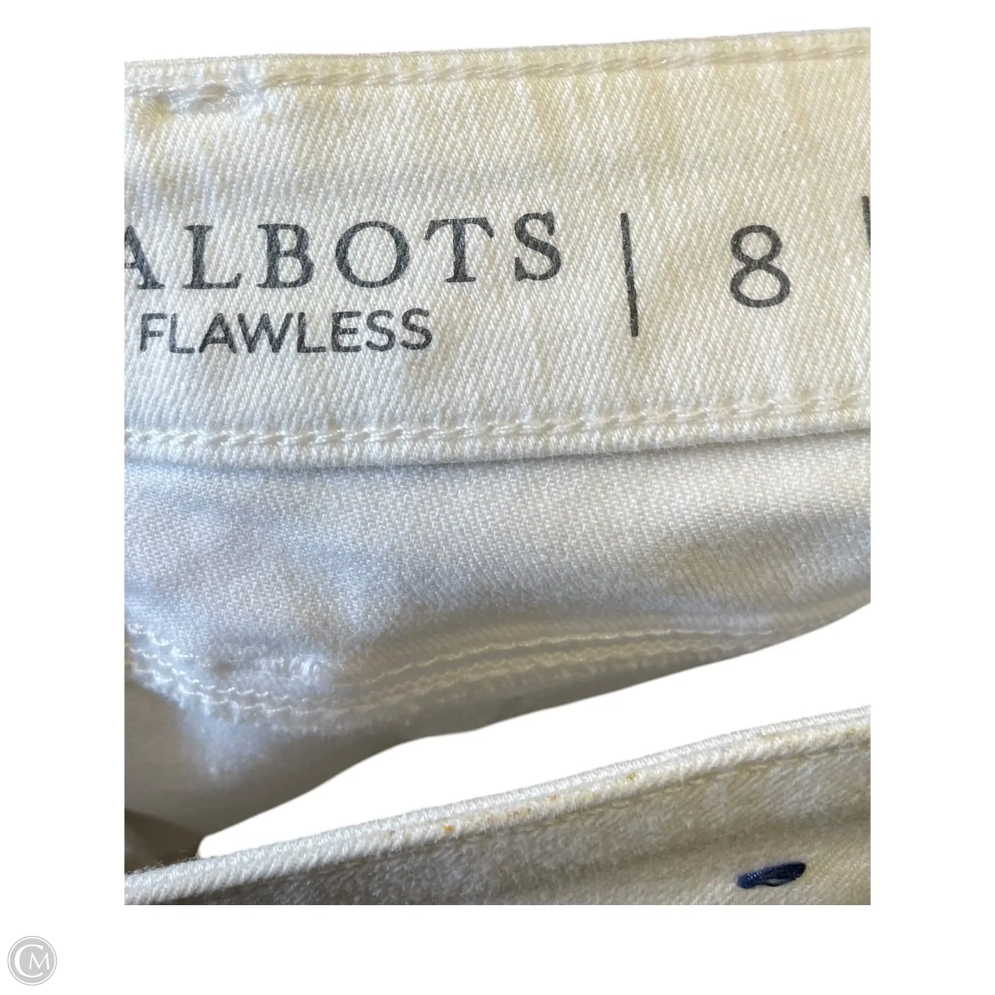 Jeans Straight By Talbots In White, Size: 8