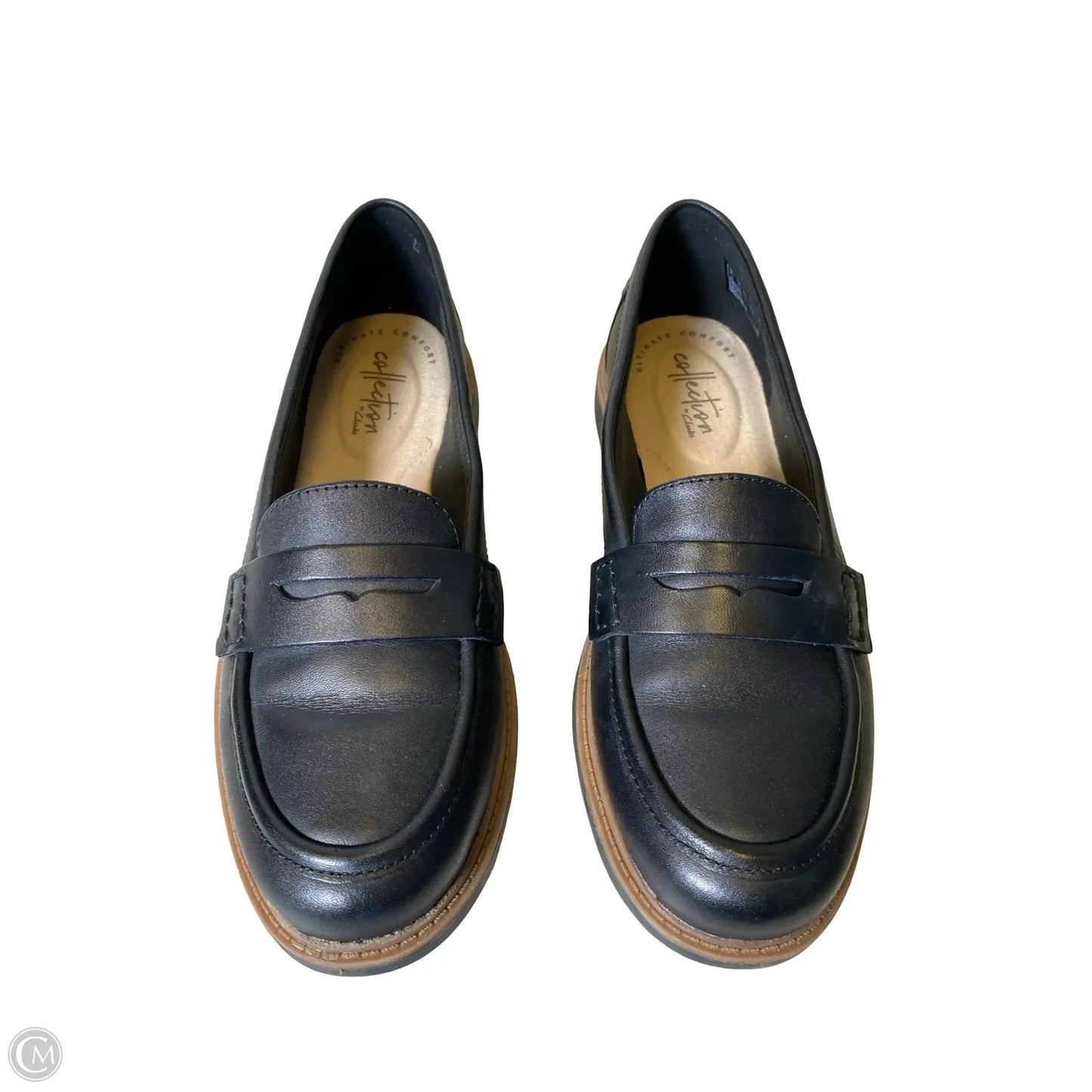 Shoes Flats By Clarks In Black, Size: 6