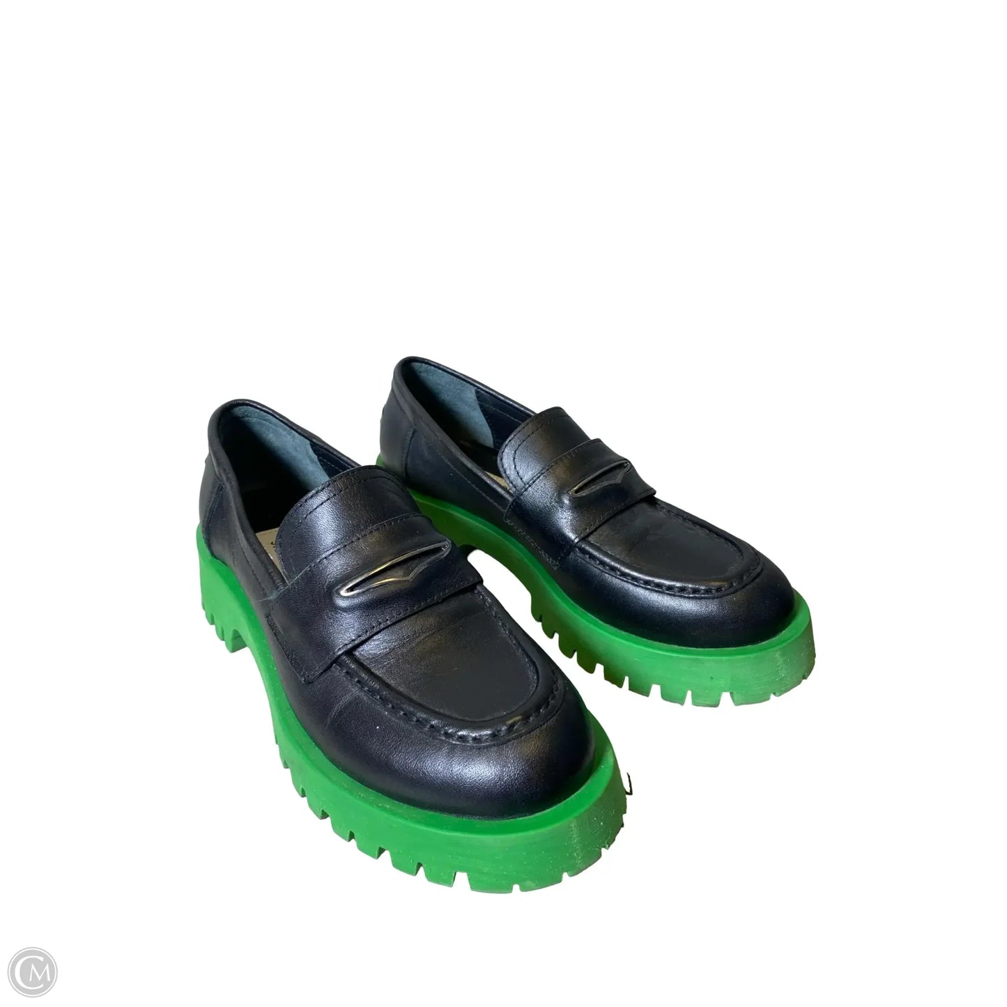 Shoes Heels Platform By Steve Madden In Black & Green, Size: 6.5