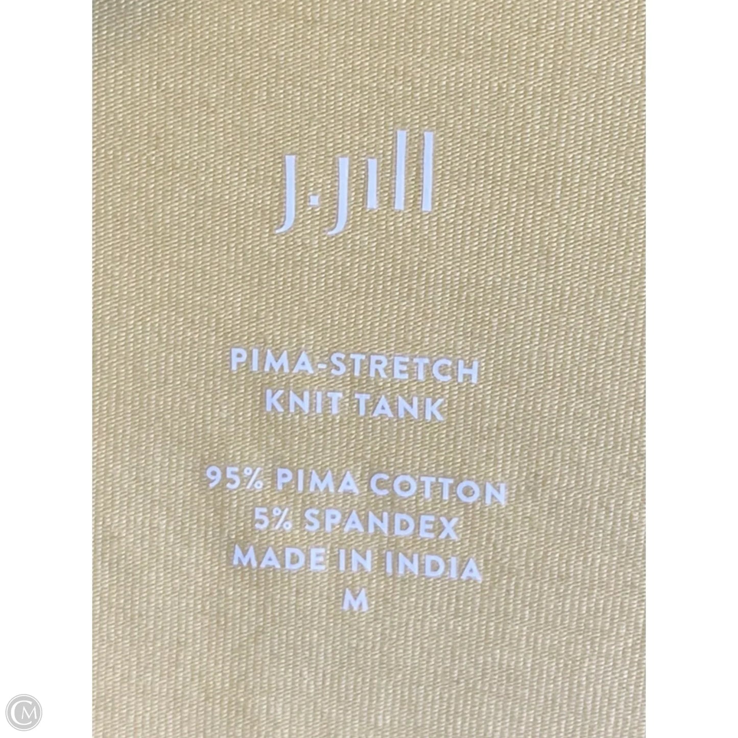 Top Sleeveless By J. Jill In Yellow, Size: M