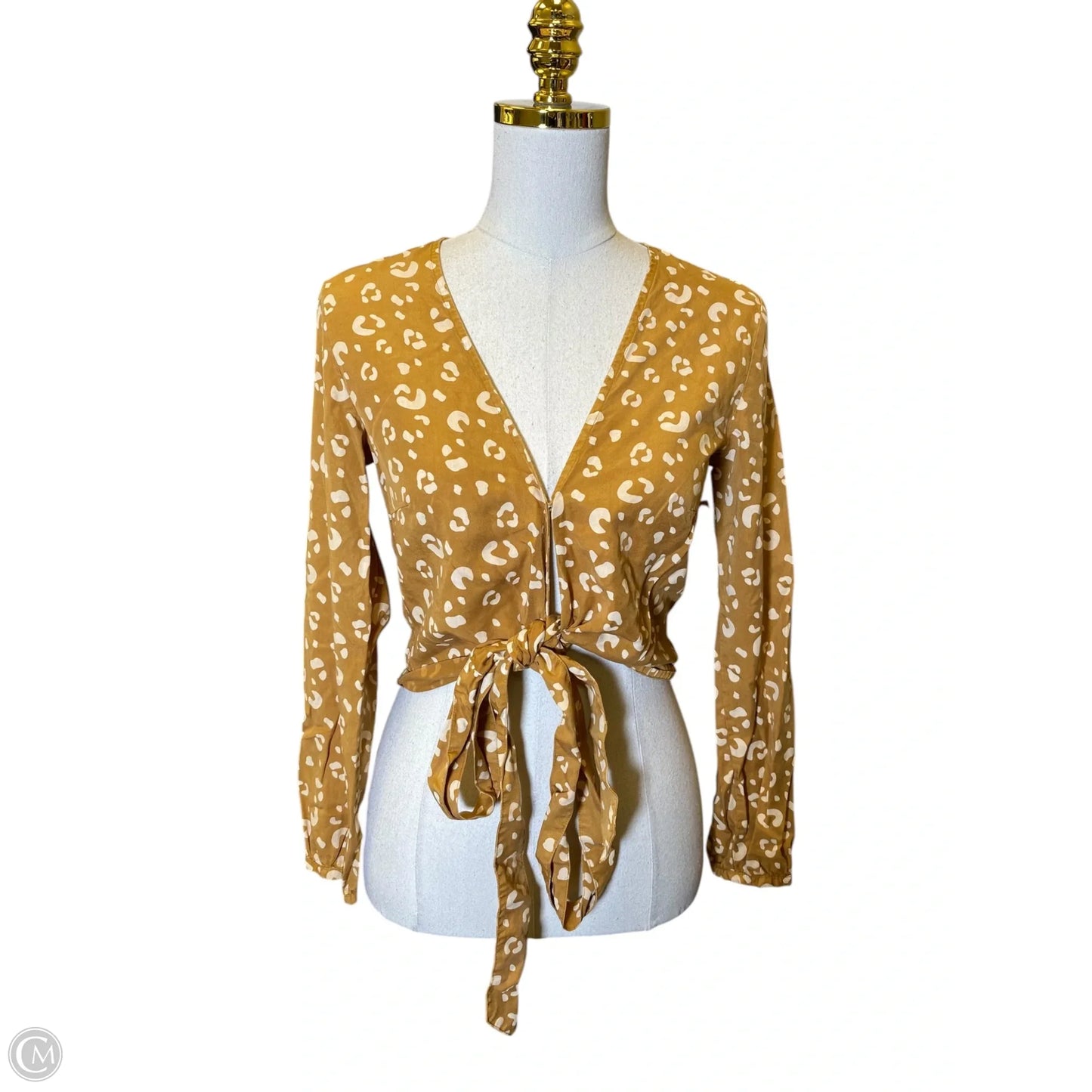 Top Long Sleeve By Marine Layer In Animal Print, Size: S