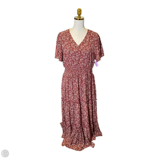Dress Casual Maxi By Clothes Mentor In Multi-colored, Size: L