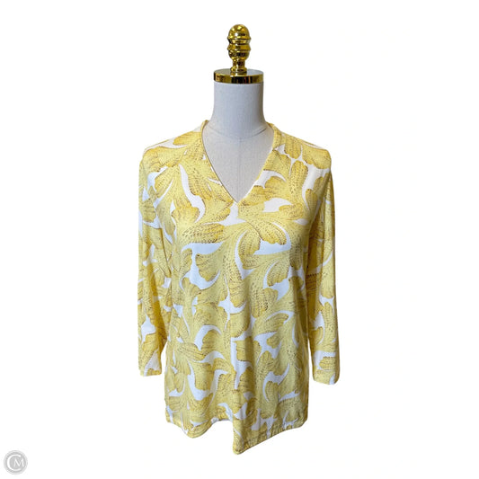 Top 3/4 Sleeve By Chicos In Multi-colored, Size: M
