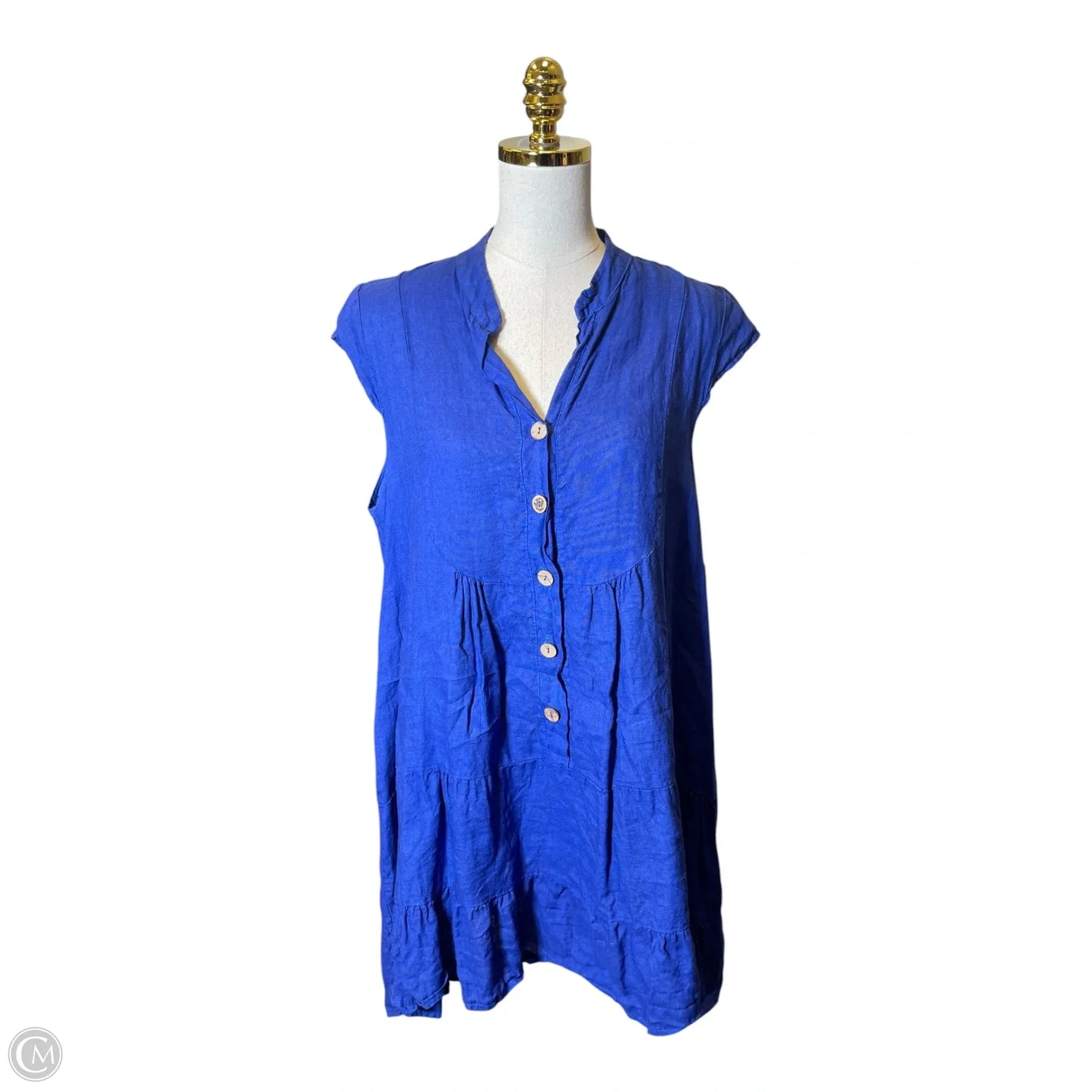 Dress Casual Short By Clothes Mentor In Blue, Size: M