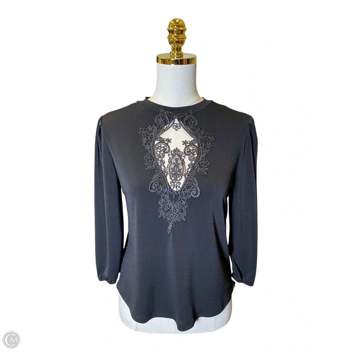 Top Long Sleeve By Sweet Rain In Black, Size: M