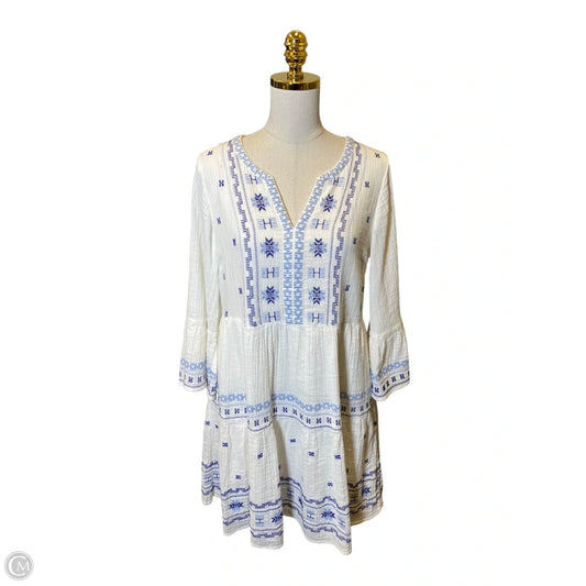 Dress Casual Short By Fatface In Blue & White, Size: M