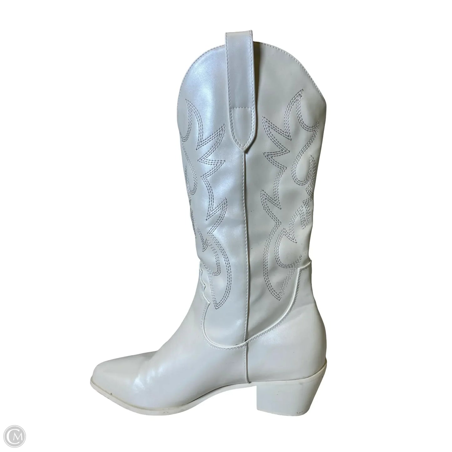 Boots Western By Clothes Mentor In Cream, Size: 9