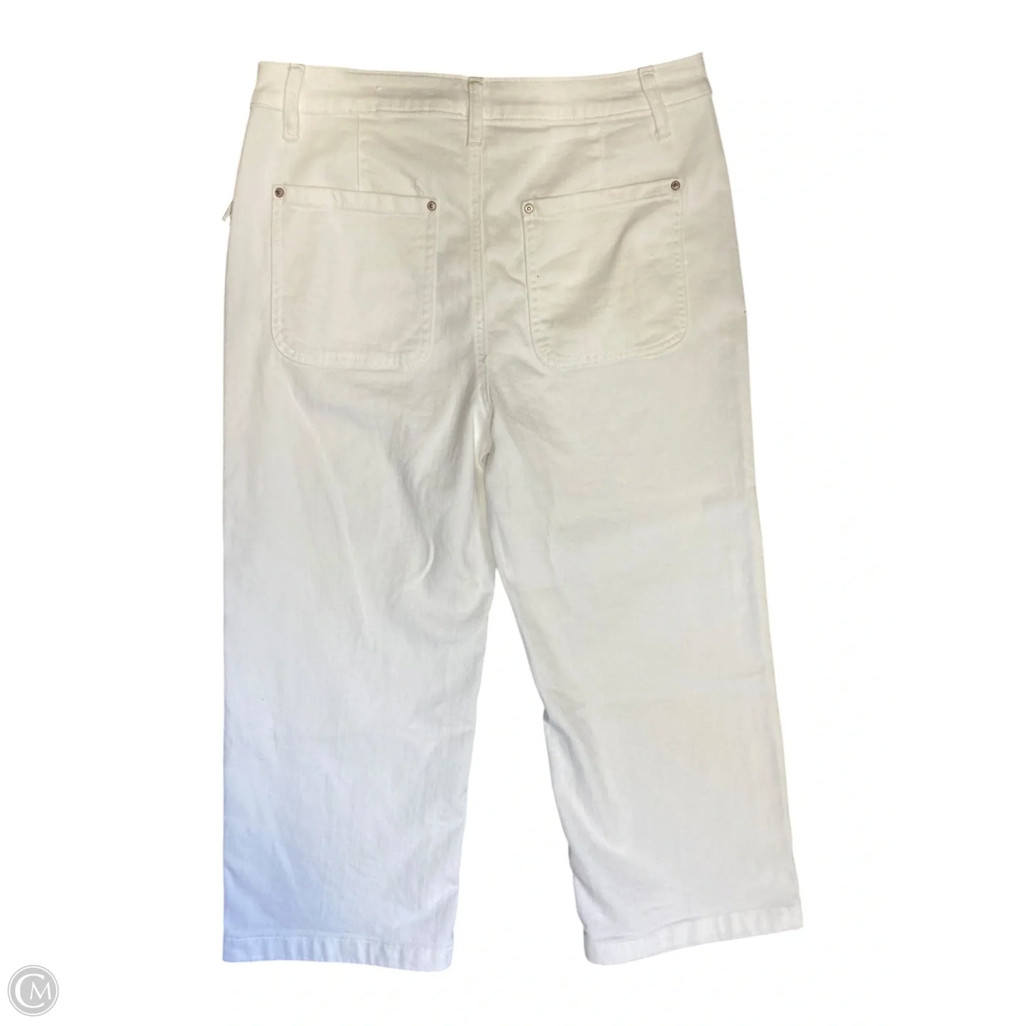 Jeans Cropped By Chicos In White, Size: 8
