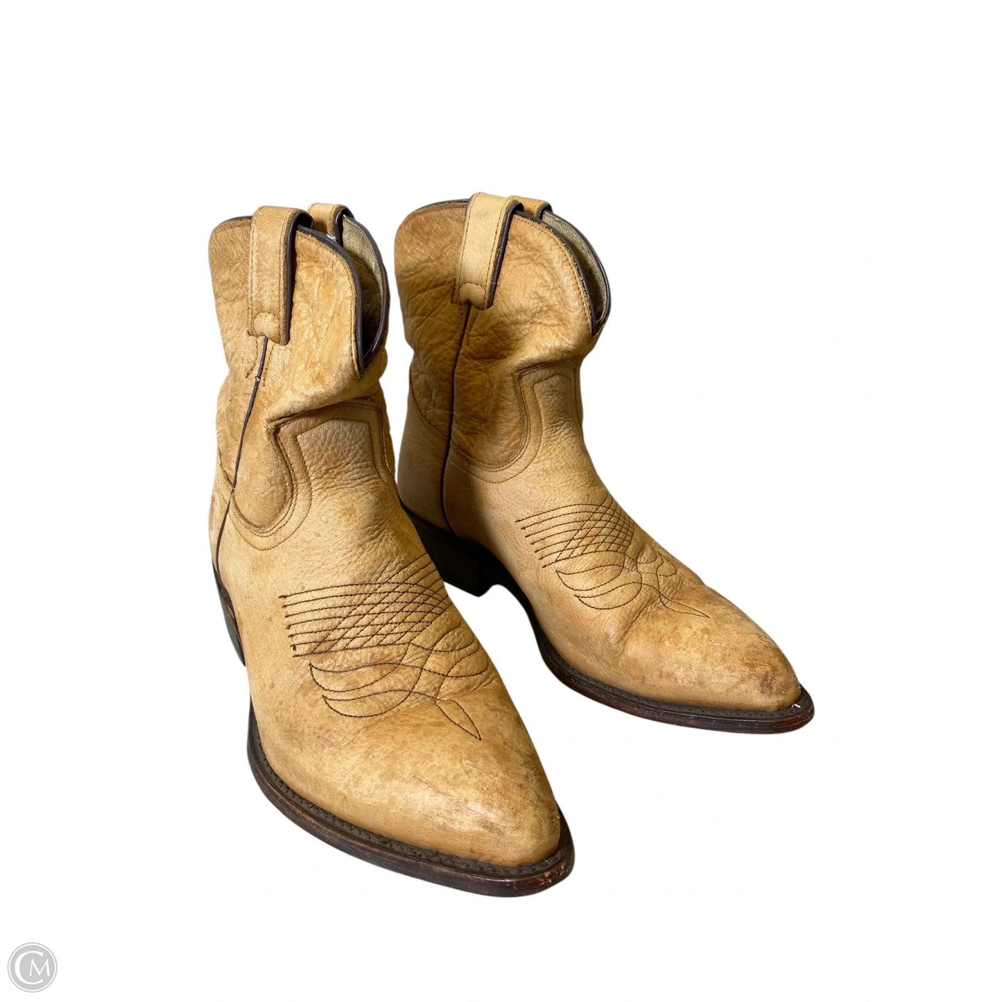 Boots Designer By Frye In Tan, Size: 8.5