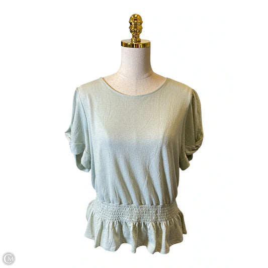 Top Short Sleeve By Meraki In Teal, Size: Xl
