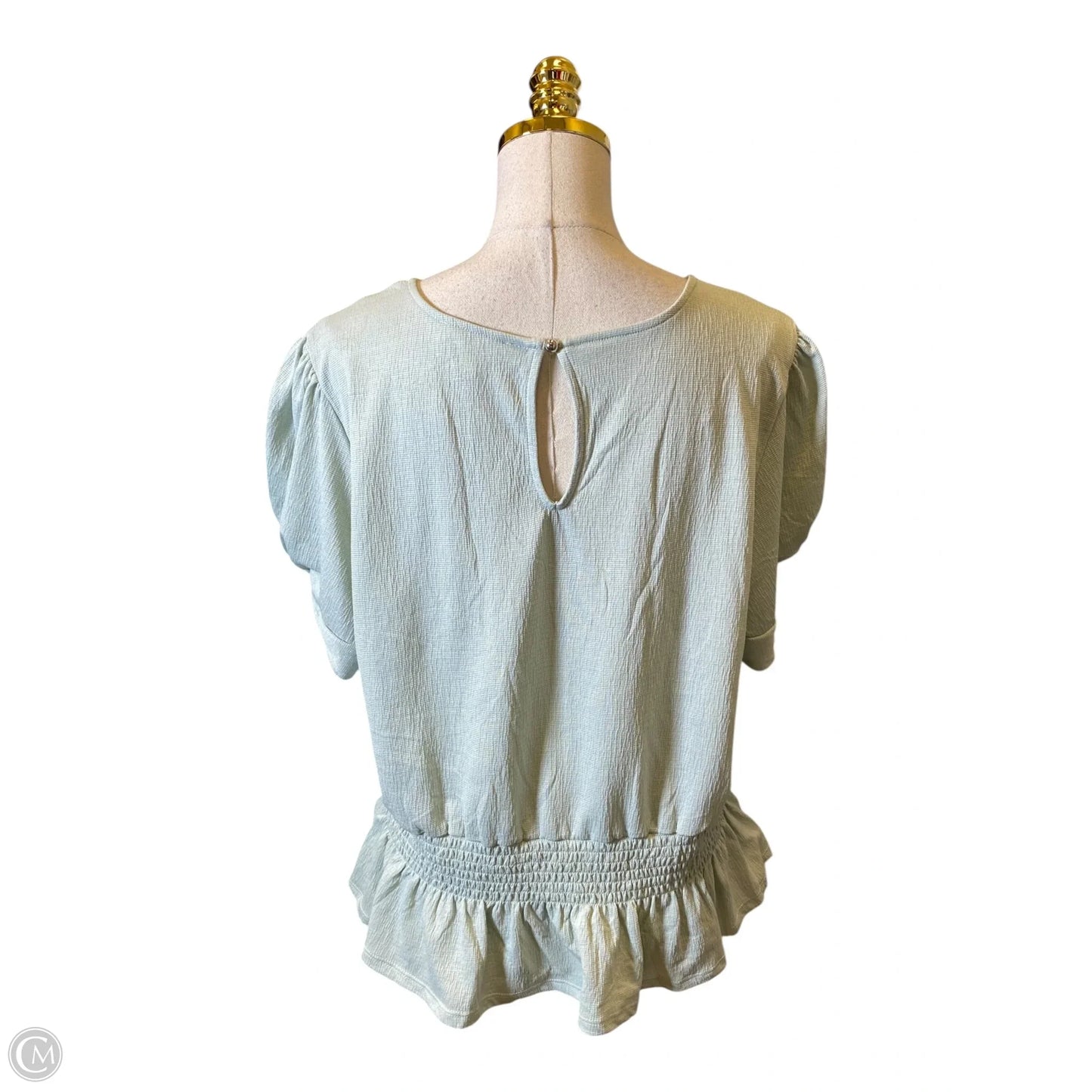 Top Short Sleeve By Meraki In Teal, Size: Xl