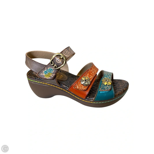 Shoes Heels Block By Clothes Mentor In Multi-colored, Size: 7.5