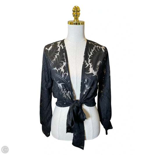 Top Long Sleeve By Amber Sun In Black, Size: M