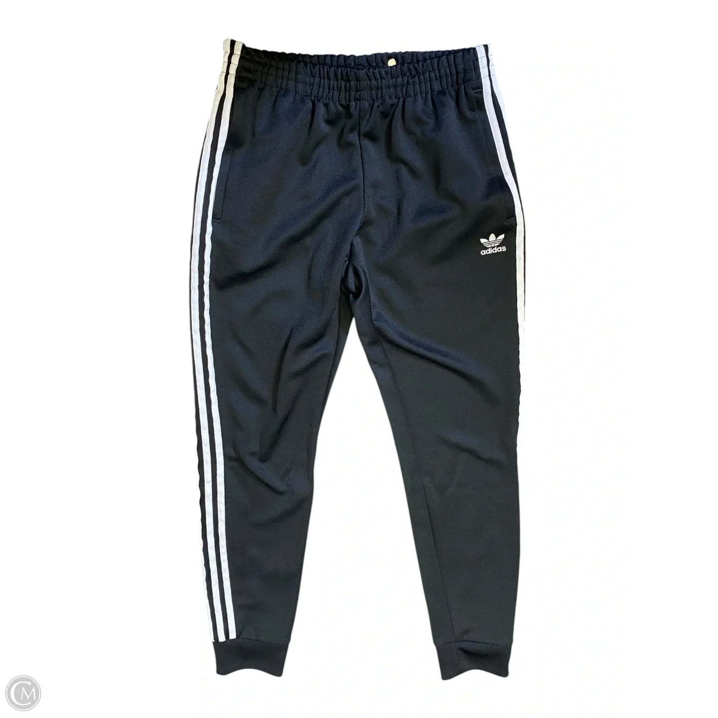 Athletic Pants By Adidas In Black & White, Size: M